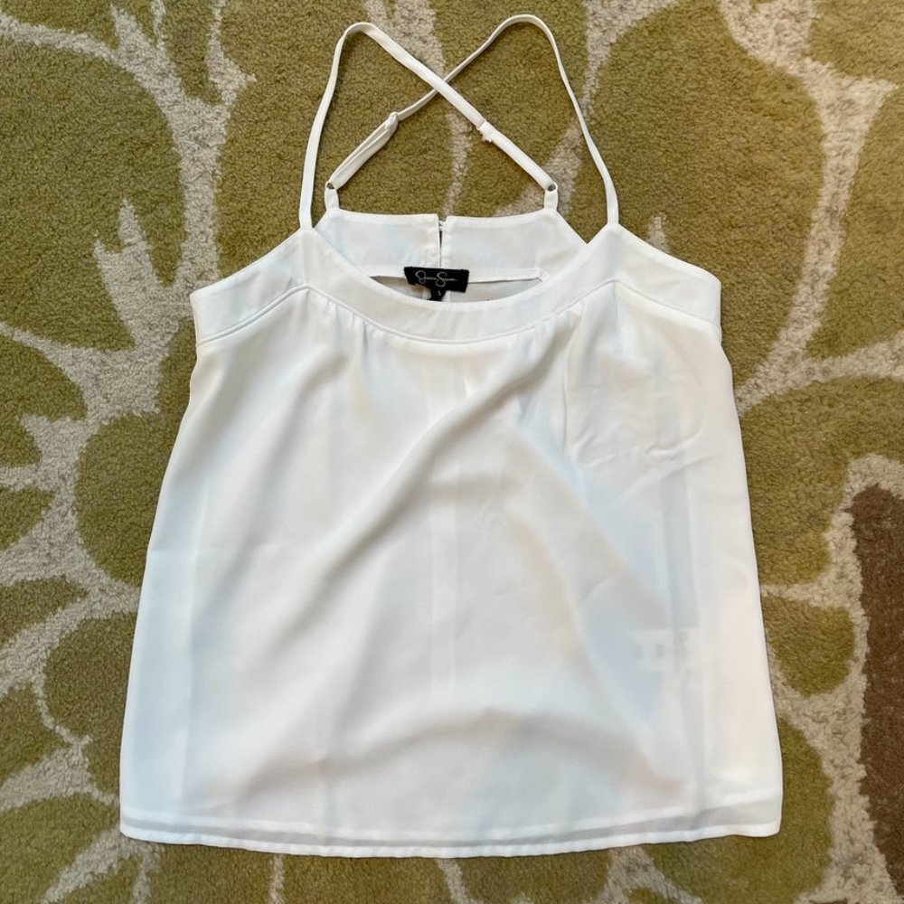 Gorgeous Jessica Simpson white ivory camisole